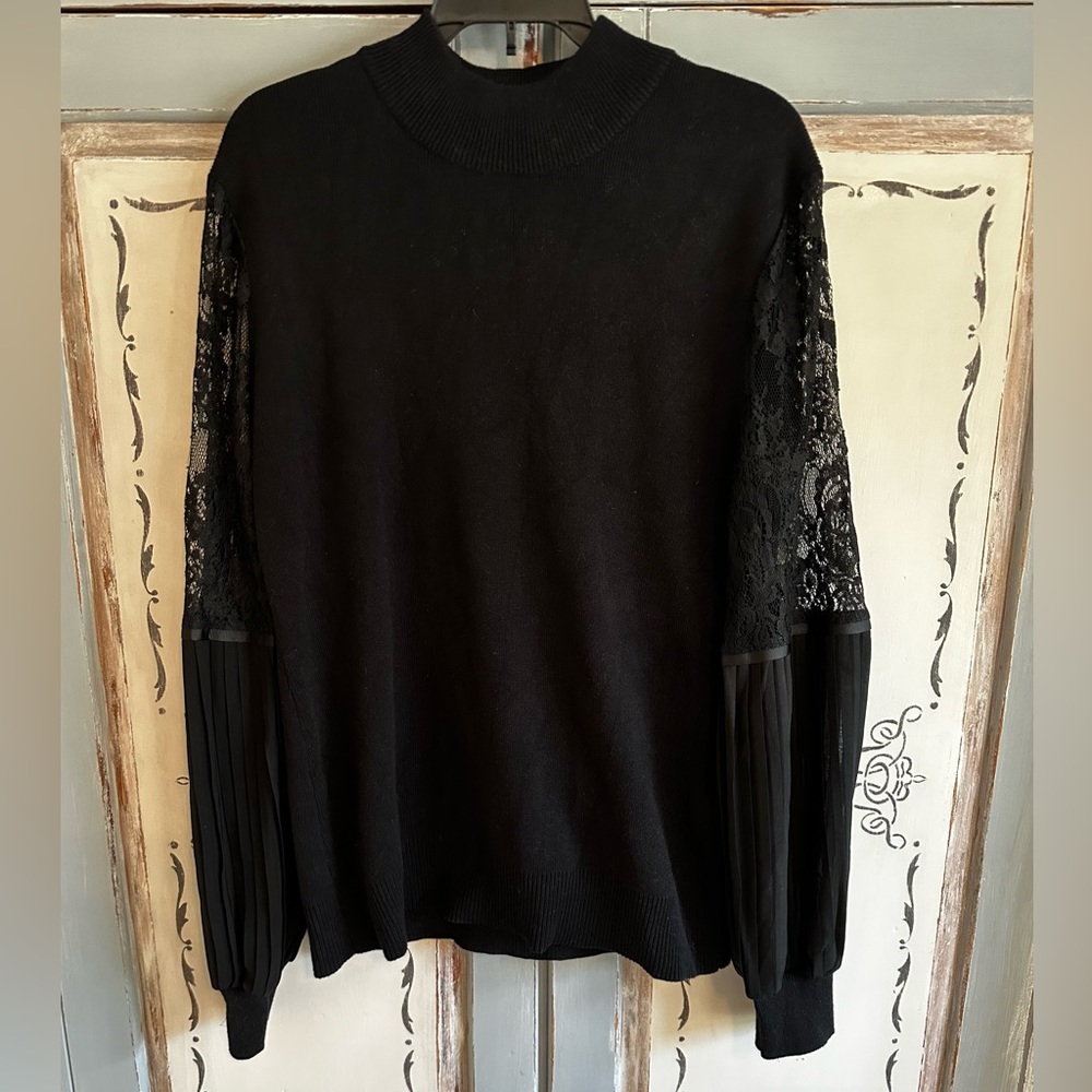 Black Turtle Neck Top